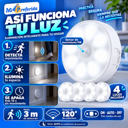 Sensor de movimiento hasta 3 m y 120 grados